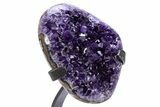 Amethyst Geode With Metal Stand - Uruguay #306860-3